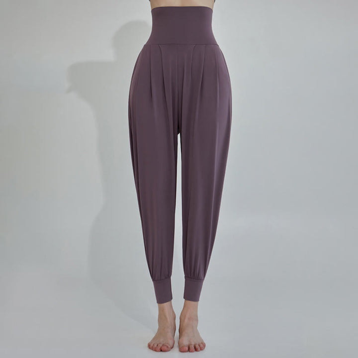 Buddha Stones Casual Plain High Waist Quick Drying Women's Leica Pants With Pockets - Purple - US4，UK/AU8，EU36 (L) - image 14