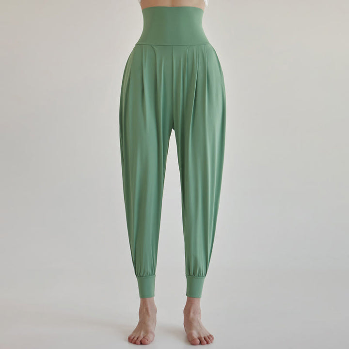 Buddha Stones Casual Plain High Waist Quick Drying Women's Leica Pants With Pockets - MediumAquamarine - US4，UK/AU8，EU36 (L) - image 27