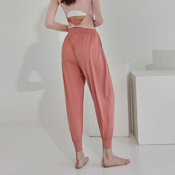 Buddha Stones Casual Plain High Waist Quick Drying Women's Leica Pants With Pockets - image 25