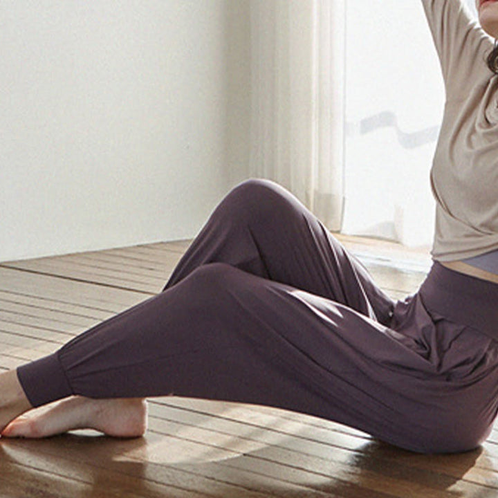 Buddha Stones Casual Plain High Waist Quick Drying Women's Leica Pants With Pockets - image 18