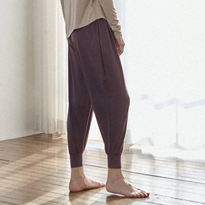 Buddha Stones Casual Plain High Waist Quick Drying Women's Leica Pants With Pockets - image 16