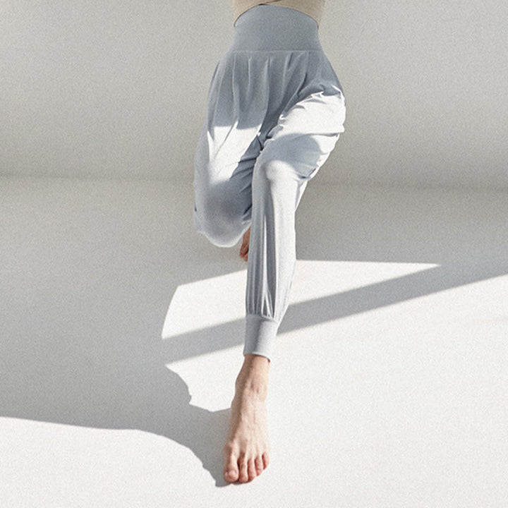 Buddha Stones Casual Plain High Waist Quick Drying Women's Leica Pants With Pockets - image 11