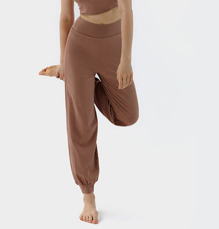 Buddha Stones Casual Plain High Waist Quick Drying Women's Leica Pants - image 4