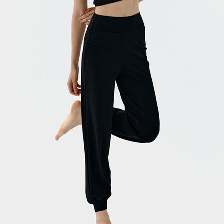 Buddha Stones Casual Plain High Waist Quick Drying Women's Leica Pants - image 16
