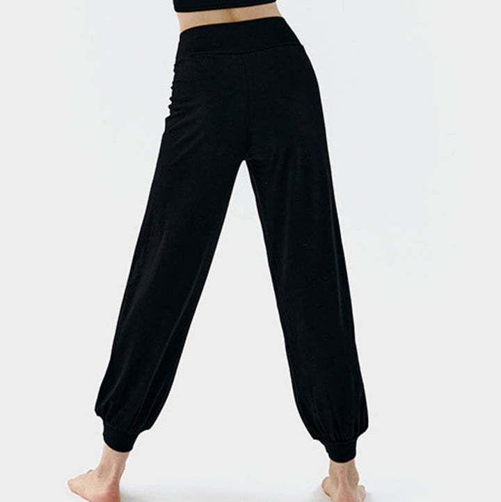 Buddha Stones Casual Plain High Waist Quick Drying Women's Leica Pants - image 17