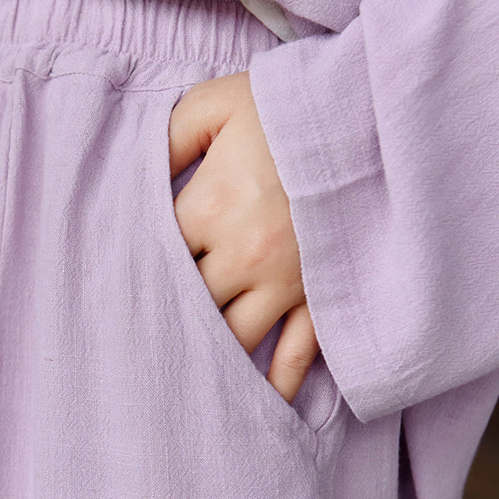 Buddha Stones Casual Plain Loose Women's Linen Pants With Pockets - image 27