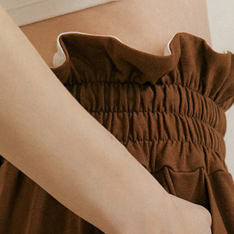 Buddha Stones Casual Buckle Loose Women's Spandex Pants With Pockets - image 8