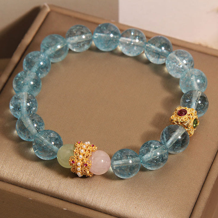 Buddha Stones Natural Kyanite Healing Communication Bracelet