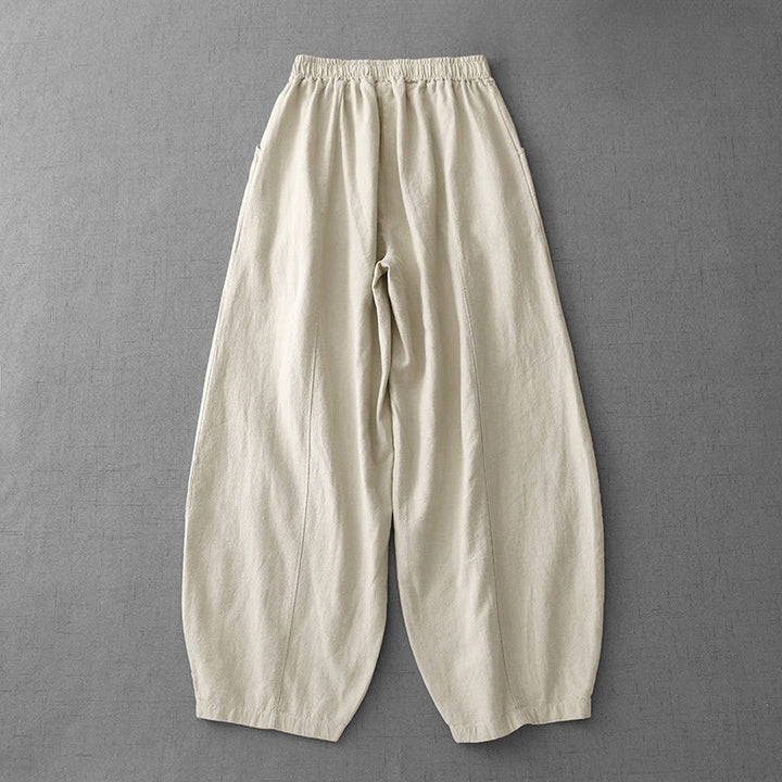 Buddha Stones Casual Plain 7-8 Length Women's Harem Pants With Pockets - image 1