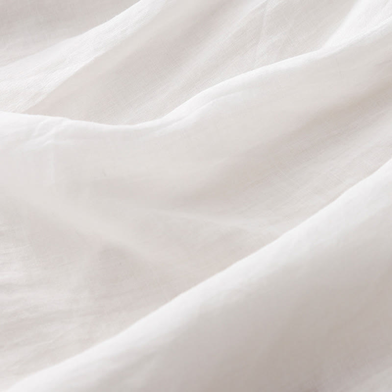 Buddha Stones Casual Plain Loose Women's V-Neck Design Half Sleeve Shirt - image 14