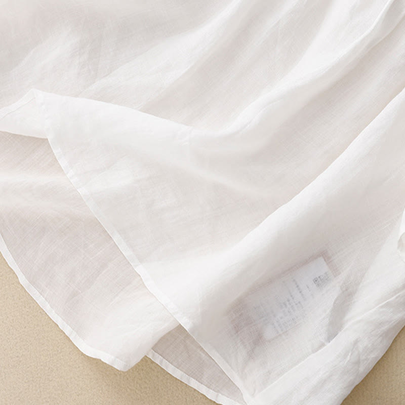 Buddha Stones Casual Plain Loose Women's V-Neck Design Half Sleeve Shirt - image 16