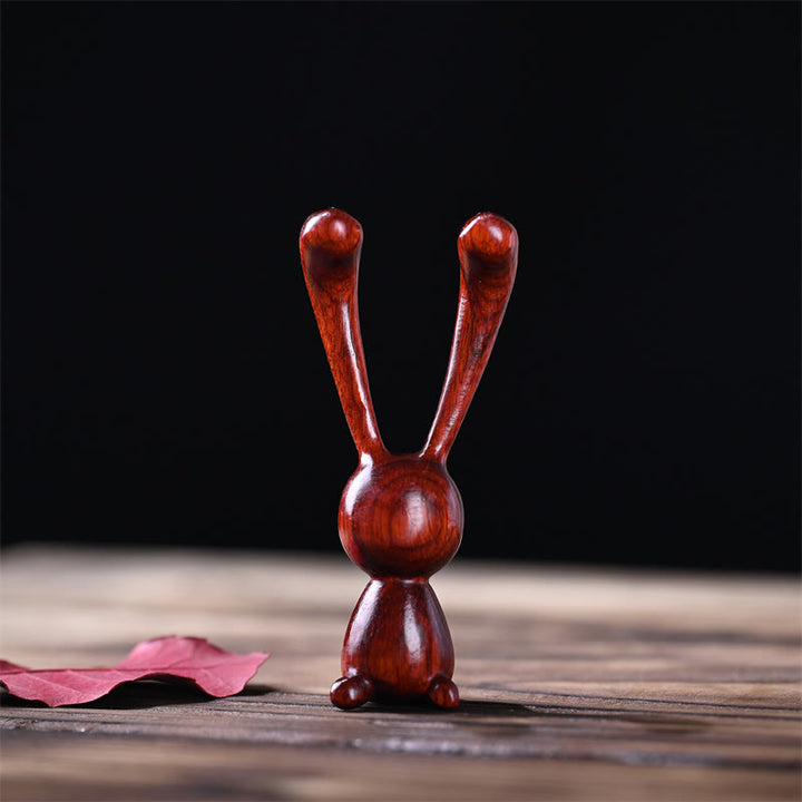 Buddha Stones Rosewood Small Leaf Red Sandalwood Thuja Sutchuenensis Green Sandalwood Rabbit Warmth Decoration
