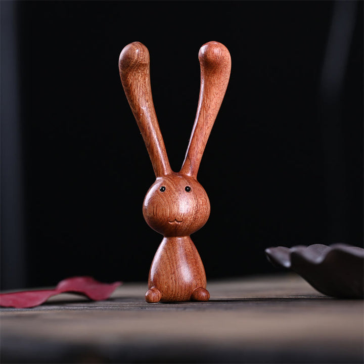 Buddha Stones Rosewood Small Leaf Red Sandalwood Thuja Sutchuenensis Green Sandalwood Rabbit Warmth Decoration