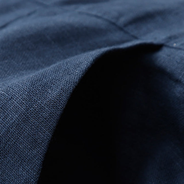 Buddha Stones Summer Casual Simple Design Linen Women's Wide Leg Pants With Zipper Pockets - image 58