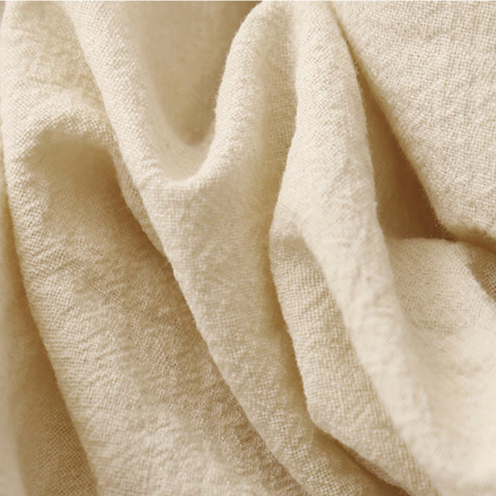 Buddha Stones Casual Simple Design Drawstring Split Cotton Linen Women's Wide Leg Pants With Pockets - image 11