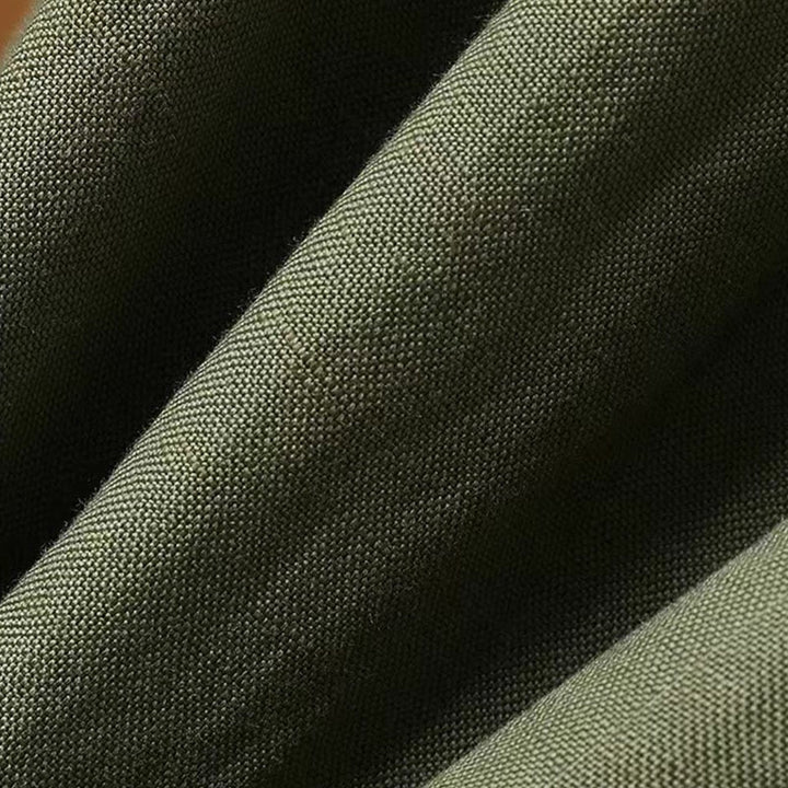 Buddha Stones Summer Casual Pure Color 7-8 Length Cotton Linen Women's Wide Leg Pants - image 4