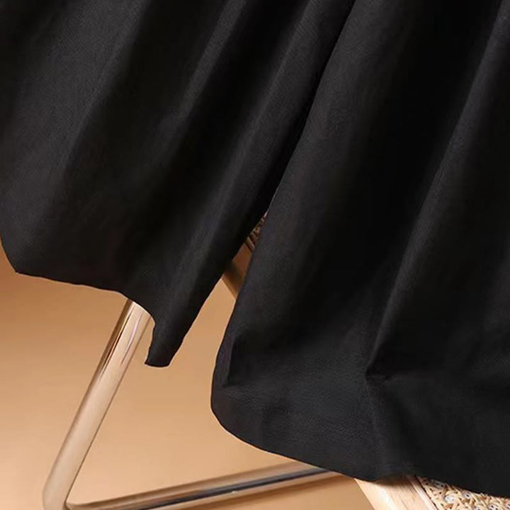 Buddha Stones Summer Casual Pure Color 7-8 Length Cotton Linen Women's Wide Leg Pants - image 20