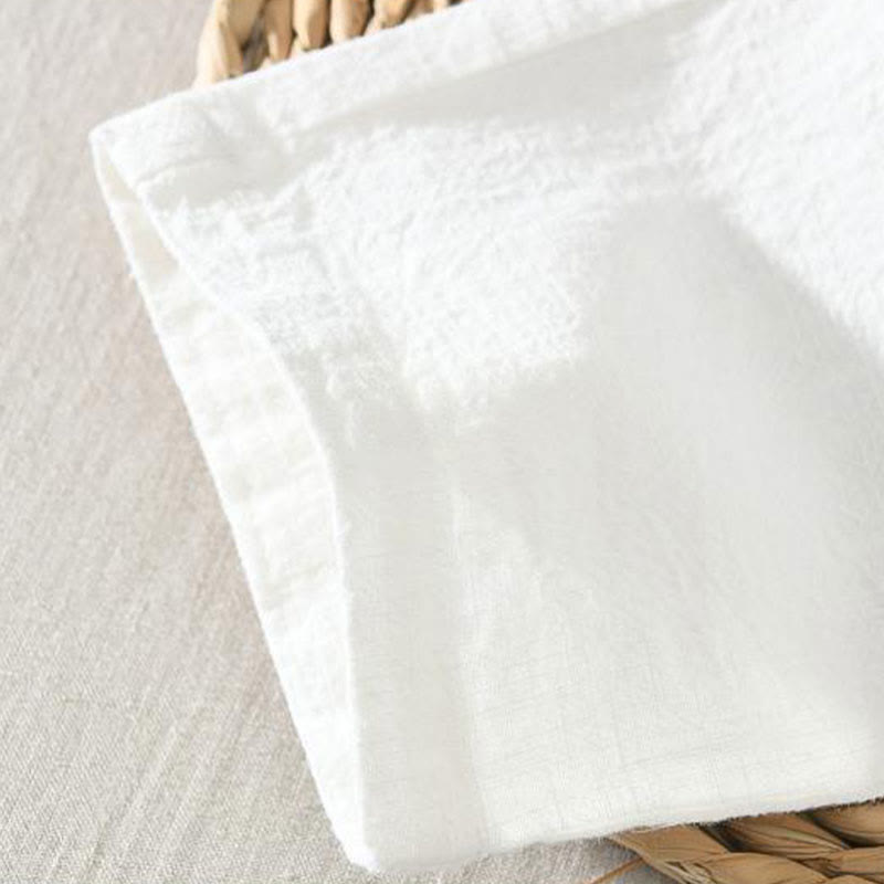 Buddha Stones Summer Casual Drawstring Ramie Linen Men's Pants With Pockets - image 8