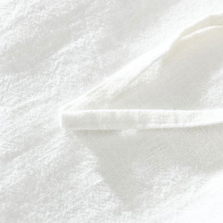 Buddha Stones Summer Casual Drawstring Ramie Linen Men's Pants With Pockets - image 6