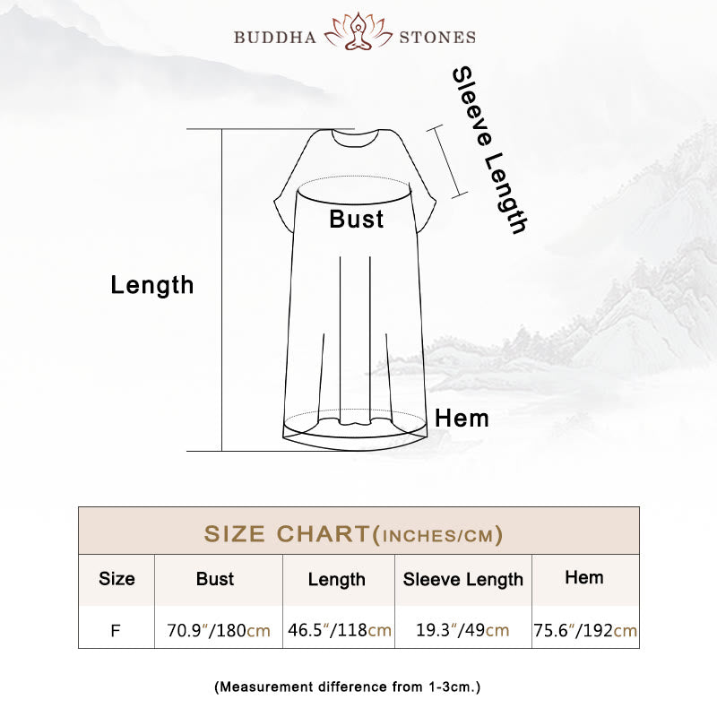 Buddha Stones Solid Color Loose Batwing Sleeve Maxi Dress With Pockets - image 5