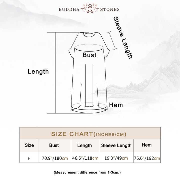 Buddha Stones Solid Color Loose Batwing Sleeve Maxi Dress With Pockets - image 5