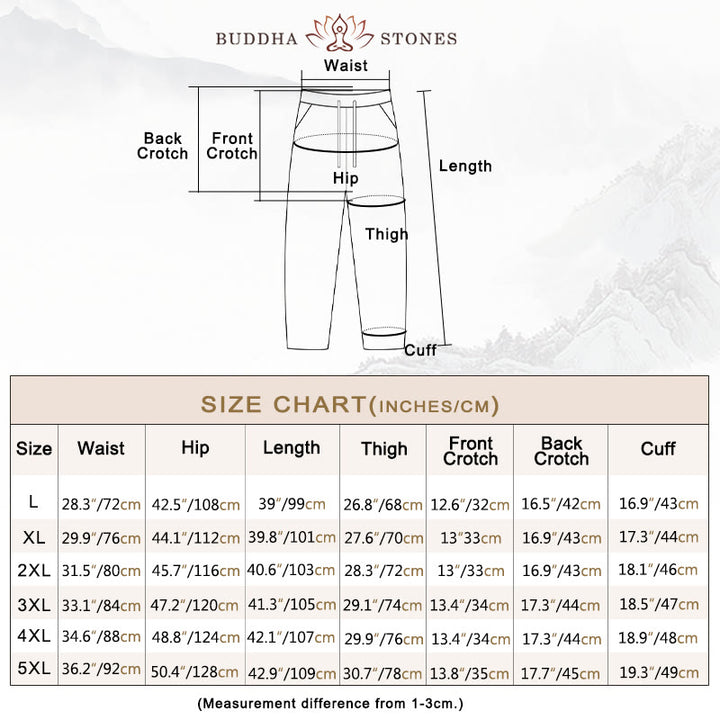 Buddha Stones Solid Tang Suit Traditional Fleece Lined Uniform Long Sleeve Top Pants Men's Set - image 6