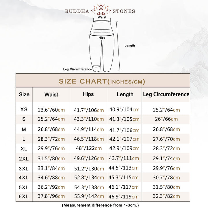 Buddha Stones Pure Cotton Casual Colorful Wildflower Field Pattern Women's Elastic Waist Harem Pants - image 5