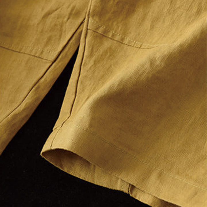 Buddha Stones Summer Casual Splicing Plain Design Women's Harem Pants With Pockets - image 9
