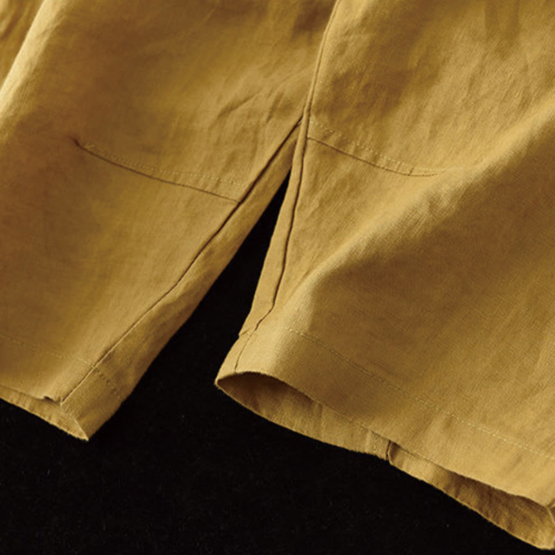 Buddha Stones Summer Casual Splicing Plain Design Women's Harem Pants With Pockets - image 10