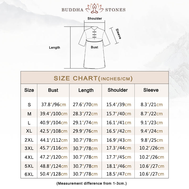 Buddha Stones 2Pcs Women's Short Sleeve Shirt Top T-Shirt Pants Meditation Zen Tai Chi Cotton Linen Clothing Set