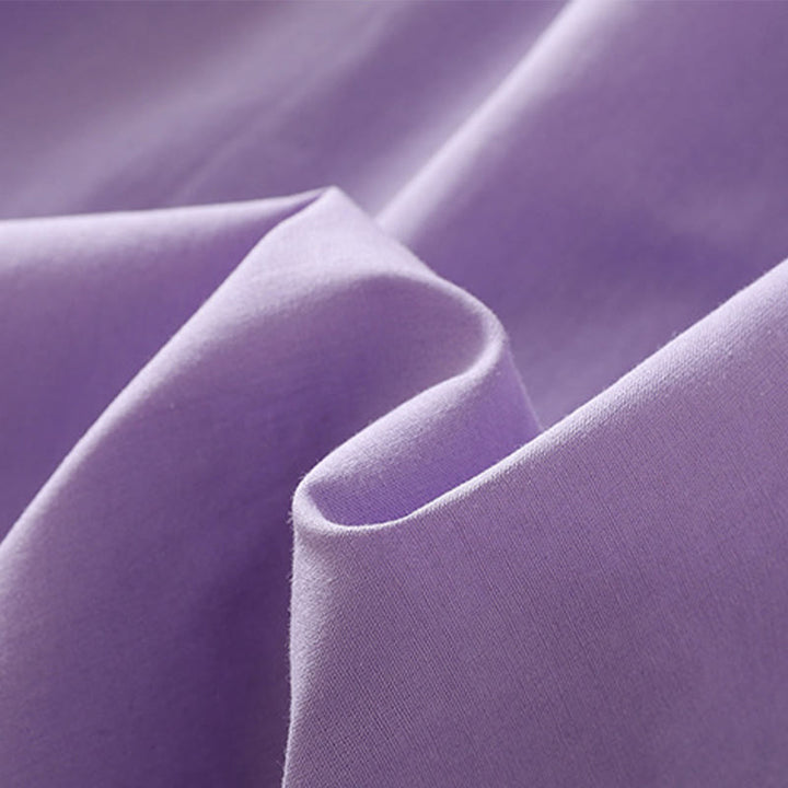 Buddha Stones Summer Orchid Embroidery Lace-Up V-Neck Half Sleeve Cotton Linen Midi Dress With Pockets - image 9