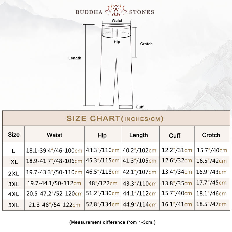 Buddha Stones 2Pcs Fall Men's Tang Suit Frog-Button Cotton Long Sleeve Shirt Pants Set - image 4