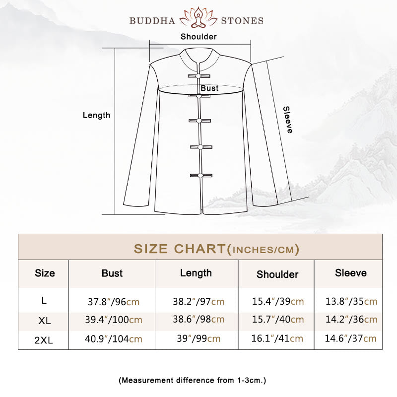Buddha Stones Women's Flower Embroidery Frog-Button Shirt Dress Wide Leg Pants