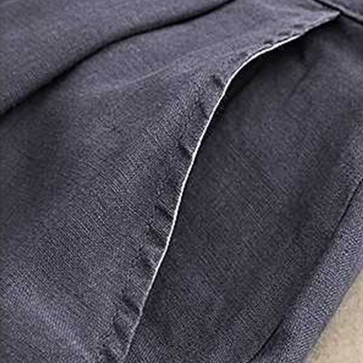 Buddha Stones Summer Casual Solid Color Zipper Button Frog Button Women's Shorts With Pockets - image 8