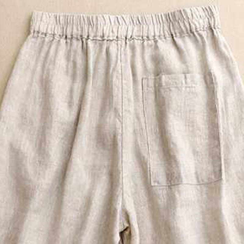 Buddha Stones Summer Casual Solid Color Zipper Button Frog Button Women's Shorts With Pockets - image 13