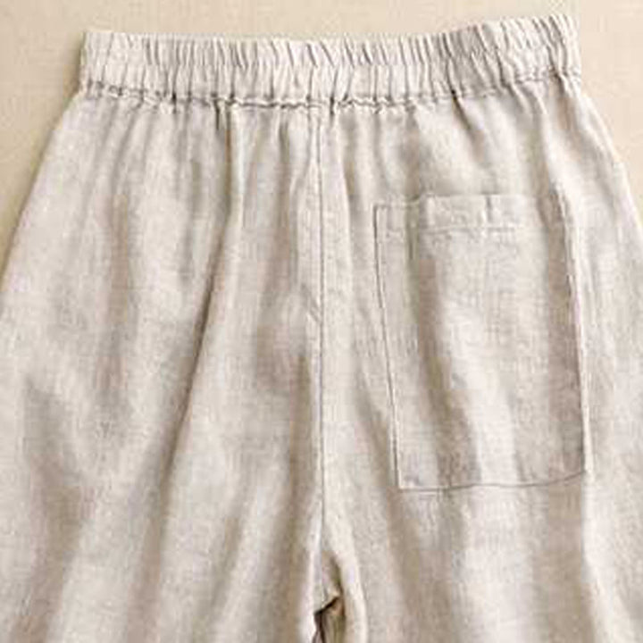 Buddha Stones Summer Casual Solid Color Zipper Button Frog Button Women's Shorts With Pockets - image 13