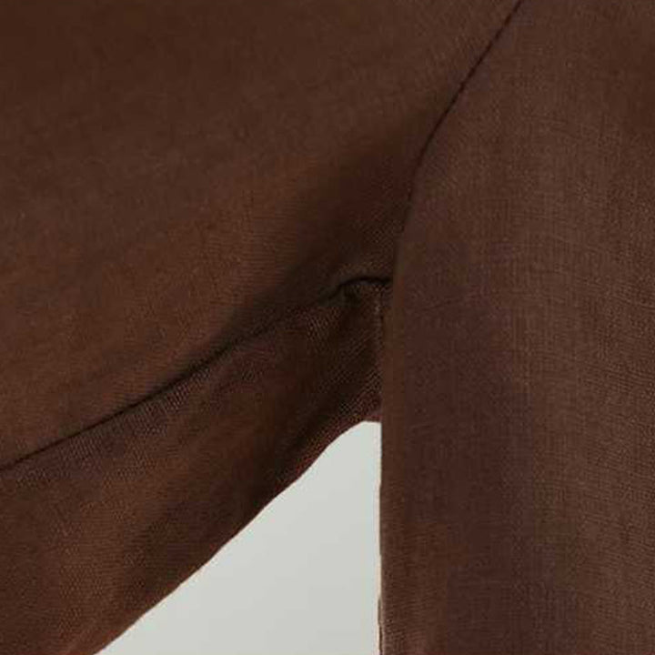 Buddha Stones Summer Casual Solid Color Frog Button Zipper Button Acrylic Fiber Women's Shorts With Pockets - image 14