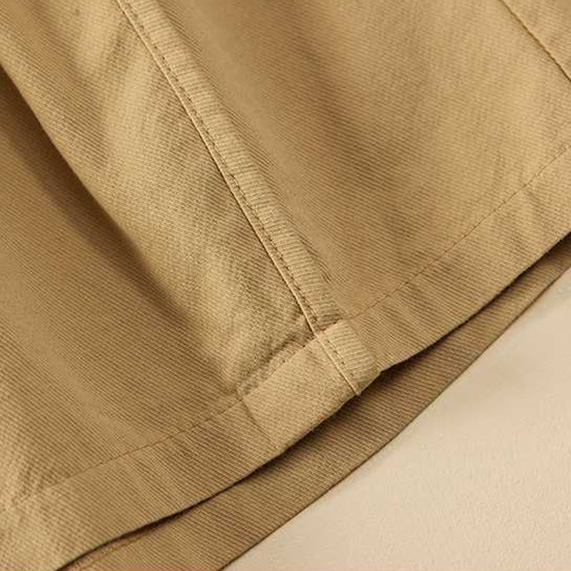 Buddha Stones Summer Casual Loose Plain Cotton Women's Shorts With Pockets - image 4