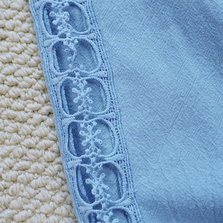 Buddha Stones Summer Plain Color Splicing Design Cotton Linen Women's Pants With Pockets - image 33