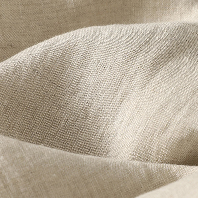 Buddha Stones Summer Casual Pure Color Drawstring 9 Length Cotton Linen Women's Harem Pants With Pockets - image 6