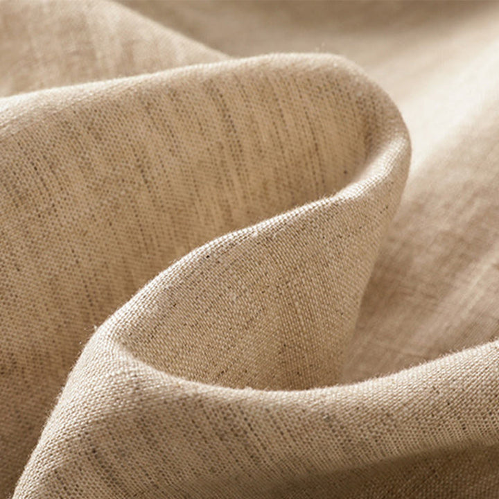 Buddha Stones Casual Plain Lace Side Design 7-8 Length Cotton Linen Women's Harem Pants With Pockets - image 7