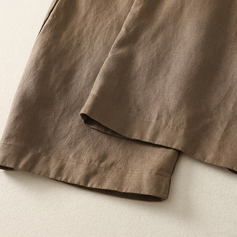 Buddha Stones Daily Plain Simple Design Cotton Linen Women's Pants With Pockets - image 10