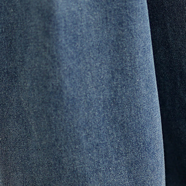 Buddha Stones Fall Vintage Distressed Design High Waist Women's Wide Leg Pants With Pockets - image 8