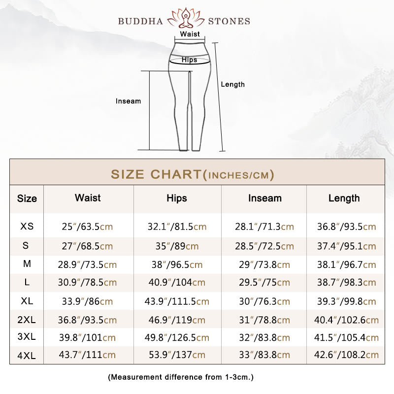 Buddha Stones Rock Pine Tree Red-crowned Crane Pattern Print Gym Leggings Women's Yoga Pants