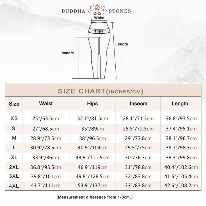 Buddha Stones Rock Pine Tree Red-crowned Crane Pattern Print Gym Leggings Women's Yoga Pants