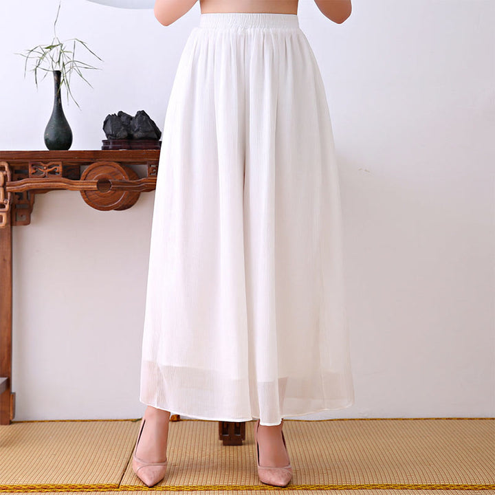 Buddha Stones  Chinese Frog-Button Design Long Sleeve Chiffon Midi Dress - image 6