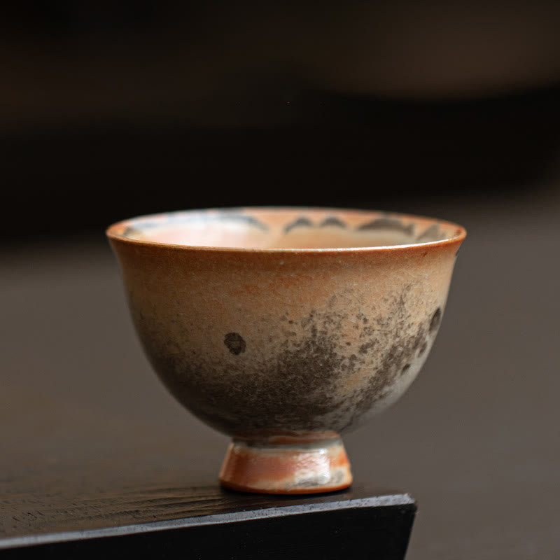 Buddha Stones Small Cute Cat Teacup Kung Fu Tea Cup 60ml - Ordinary Cup 6.5cm*4.7cm*60ml - image 2