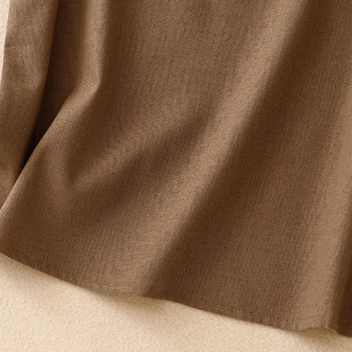 Buddha Stones Summer Square Collar Women's Cotton Linen Sleeveless Vest - image 1