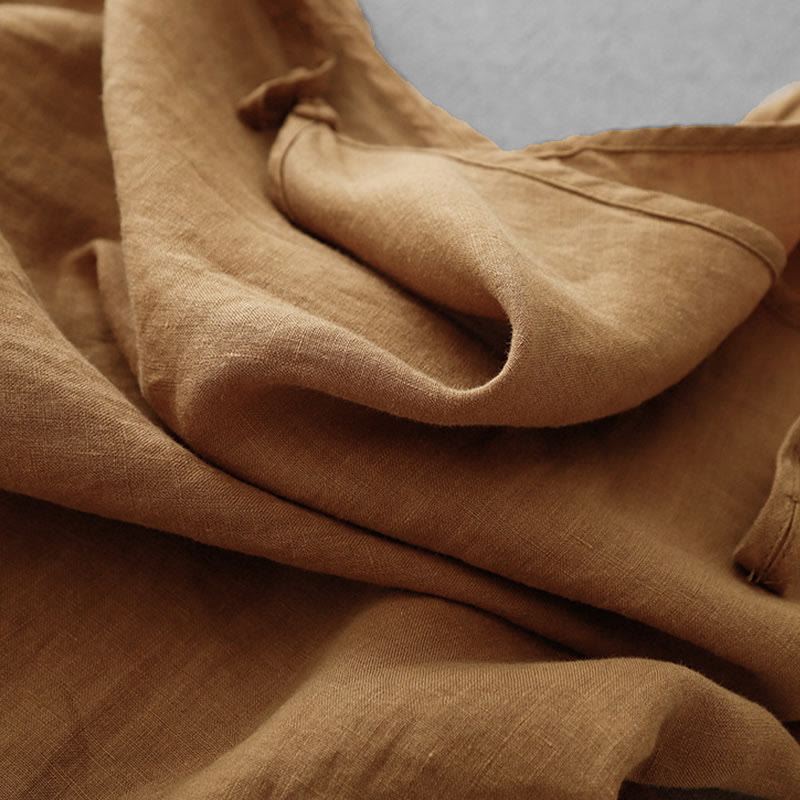 Buddha Stones Summer Plain Adjustable Strap Design Women's Cotton Linen Vest Waistcoat - image 24