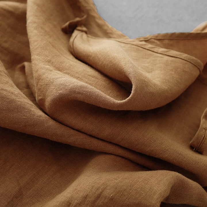 Buddha Stones Summer Plain Adjustable Strap Design Women's Cotton Linen Vest Waistcoat - image 24